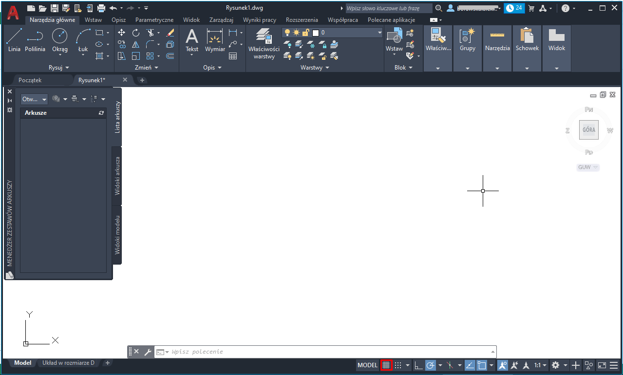 zmiana koloru tła autocad