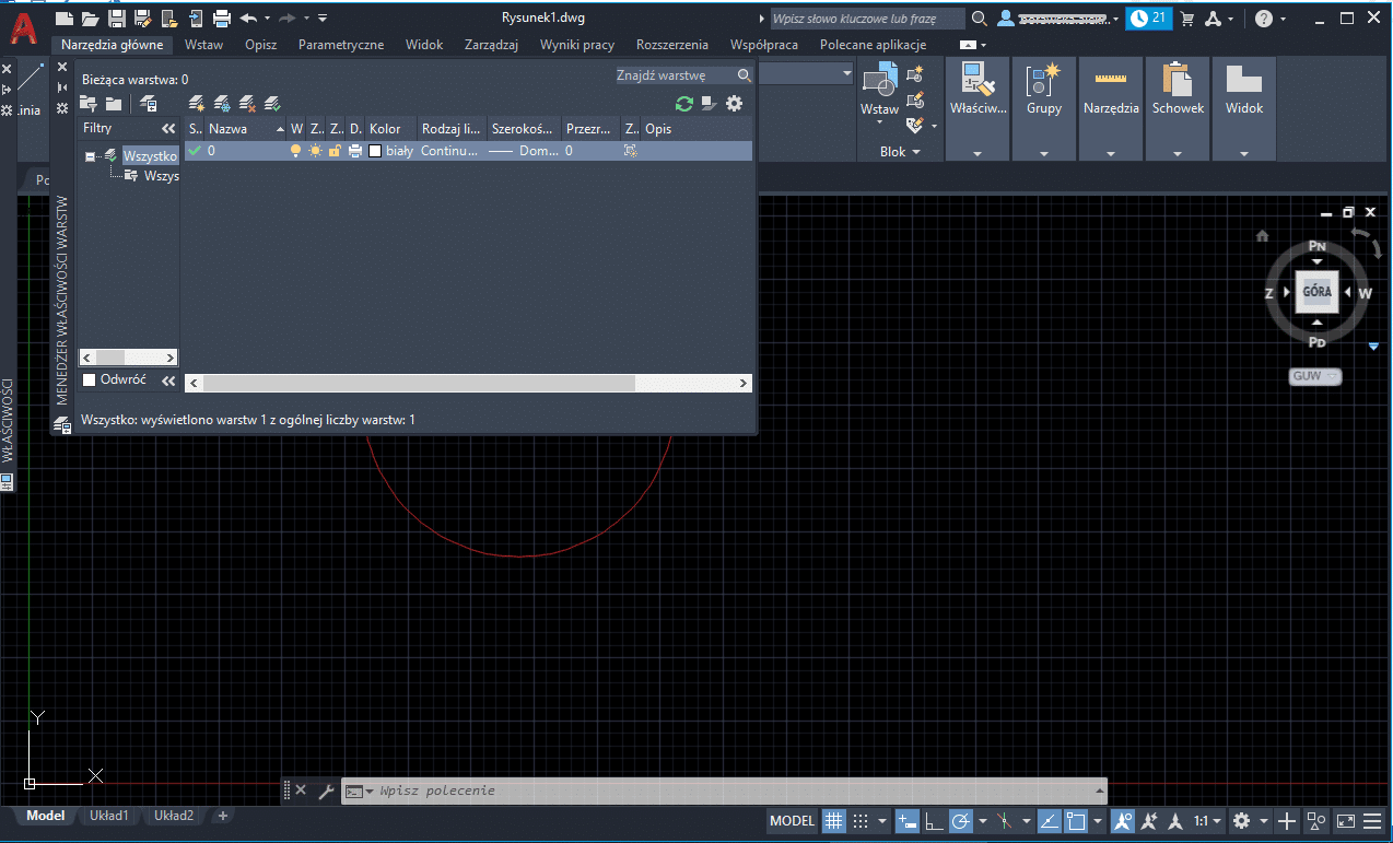 Autocad - zrzut ekranu
