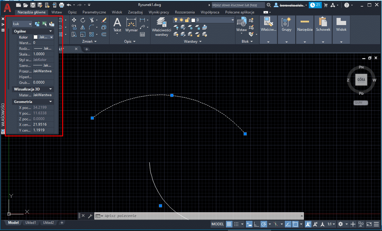Autocad szkolenie - rysowanie zrzut ekranu