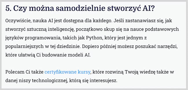 Subtelna promocja w artykule blogowym